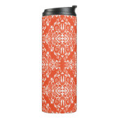 Rotes Muster Thermosbecher (Nach links gedreht)