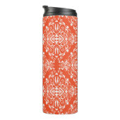 Rotes Muster Thermosbecher (Nach rechts gedreht)