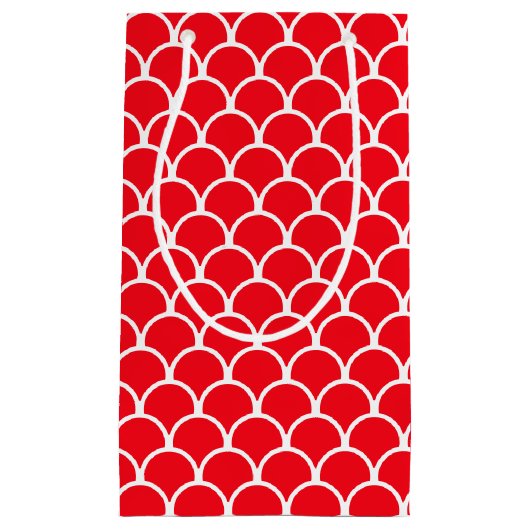 Rotes Nahtloses Muster Kleine Geschenktüte (Vorderseite)