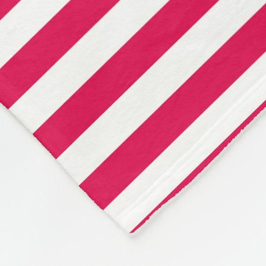 Rotes Nautischweiß Stripes Fleecedecke (Ecke)
