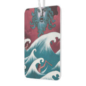 Rotes Neptun-Ölgemälde Autolufterfrischer (Links)