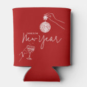 Rotes neues Party Dosenkühler (Rückseite)