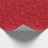 Rotes Neujahrspapier 2023 Geschenkpapier (Ecke)