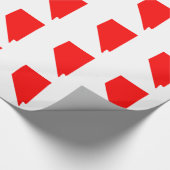 Rotes Nevada Geschenkpapier (Ecke)