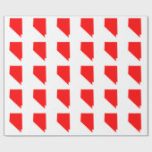 Rotes Nevada Geschenkpapier (Flach)