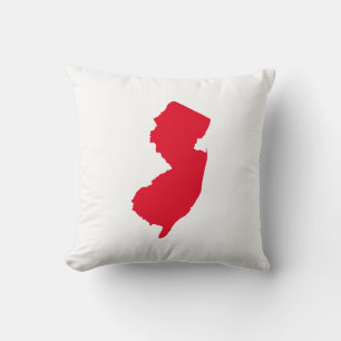 Rotes New Jersey Kissen