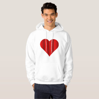 Rotes Niedliches Herzlogo Hoodie
