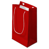Rotes Noël Kleine Geschenktüte (Vorderseite Schrägansicht)