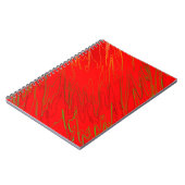 Rotes Notebook mit Marble Notizblock (Linke Seite)