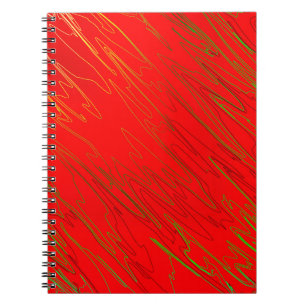 Rotes Notebook mit Marble Notizblock
