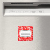 rotes Notizbuch Magnet (In Situ (Geschirrspüler))