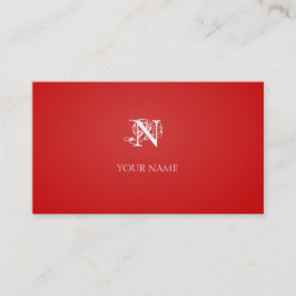 Rotes Nouveau Visitenkarte