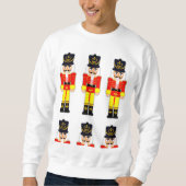 Rotes Nussknacker-Weihnachtsgrundlegendes Sweatshirt (Vorderseite)
