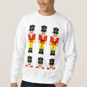 Rotes Nussknacker-Weihnachtsgrundlegendes Sweatshirt