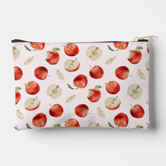 Rotes Obst Rustikale Äpfel Zubehörtasche (Rückseite)