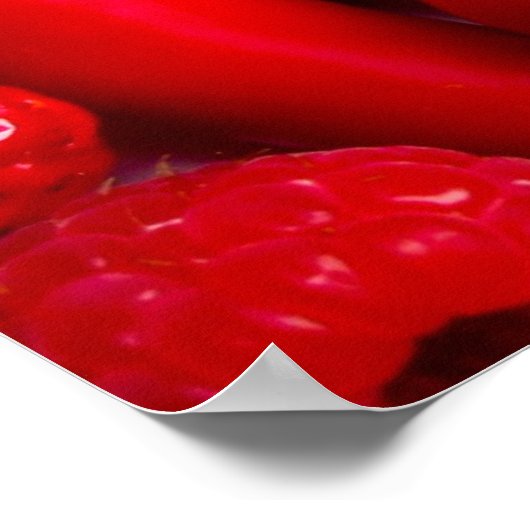 Rotes Obst und Gemüse Print/Poster Poster (Ecke)