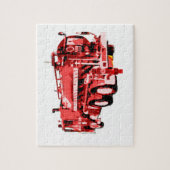 Rotes Öl bemalt Feuer Motor, Jigsaw Puzzle (Vertikal)