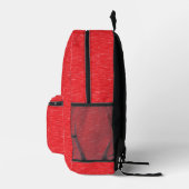 Rotes Öl gestrichen Bedruckter Rucksack (Rechts)