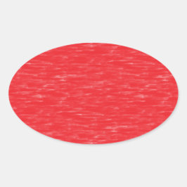 Rotes Öl gestrichen Ovaler Aufkleber