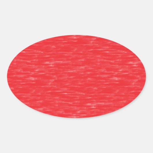 Rotes Öl gestrichen Ovaler Aufkleber (Vorderseite)