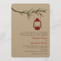Rotes Öl Laterne Evergreen Baum Hochzeit