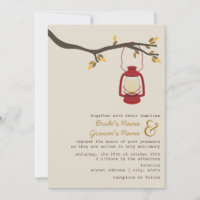 Rotes Öl Laterne Wildnis / Camping Hochzeit im Her