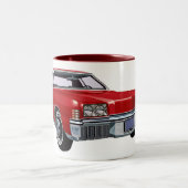 Rotes Oldsmobile Toronado Zweifarbige Tasse (Mittel)