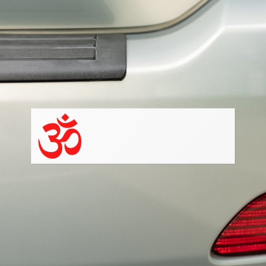 Rotes Om Symbol Autoaufkleber (Auf Auto)