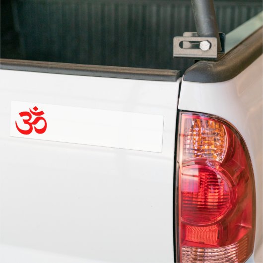 Rotes Om Symbol Autoaufkleber (Auf Lkw)