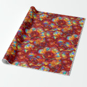 Rotes Opal-Geschenk Geschenkpapier (Ungerollt)