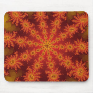 Rotes Orange Decaster-Mausepad Mousepad