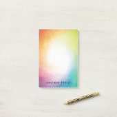 Rotes Orange Gelb Lila Grün Modernste Post-it Klebezettel (Auf Schreibtisch)