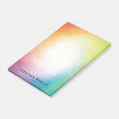 Rotes Orange Gelb Lila Grün Modernste Post-it Klebezettel (angewinkelt)