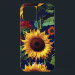 Rotes Orange Gelbes Gelbes Van Gogh Case-Mate iPhone Hülle<br><div class="desc">Sonnenblumen Rot Orange Gelb Van Gogh Art.</div>