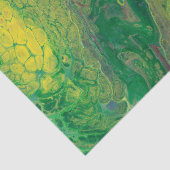 Rotes Orange Gelbgrün Abstraktes Dekouting Seidenpapier (Detail)