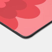 Rotes Orange Hot Pink Moderne Blume Schreibtischunterlage (Ecke)