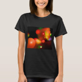 ROTES ORANGE QUANTUM BUBBLES FRAKTAL T-Shirt (Vorderseite)