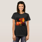 ROTES ORANGE QUANTUM BUBBLES FRAKTAL T-Shirt (Vorne ganz)