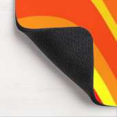 Rotes Orange und Gelb Mousepad (Ecke)