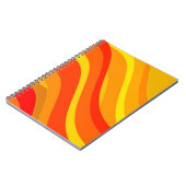 Rotes Orange- und Gelb-Notebook Notizblock (Linke Seite)