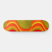 Rotes Orange und Gelbes Skateboard (Horizontal)