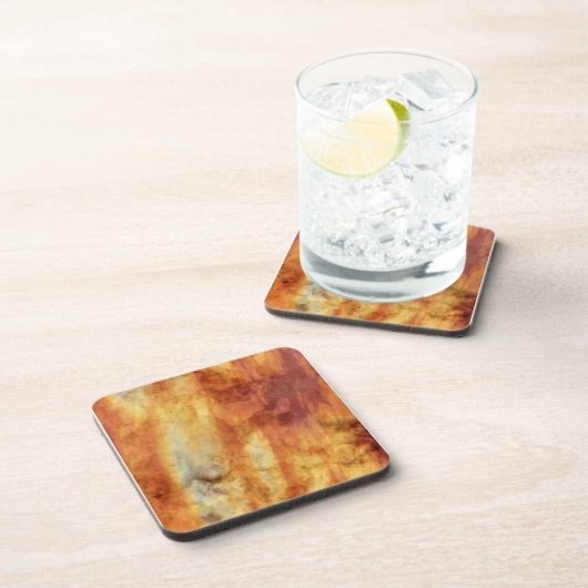 Rotes Orange und Gelbschwellen Untersetzer (Rechte Seite)