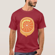 Rotes orangefarbenes Shirt