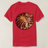 Rotes Orangenrötchen Kat A T-Shirt (Design vorne)