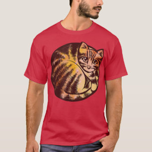 Rotes Orangenrötchen Kat A T-Shirt