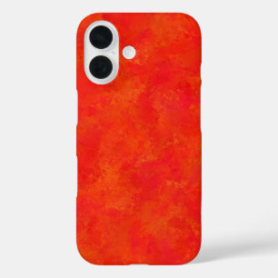 Rotes oranges abstraktes Muster iPhone 16 Hülle