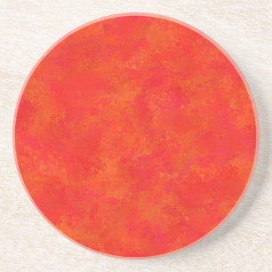 Rotes Oranges abstraktes Muster Getränkeuntersetzer