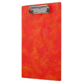 Rotes Oranges Abstraktes Muster Klemmbrett (Links)