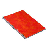 Rotes Oranges Abstraktes Muster Notizblock (Rechte Seite)