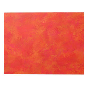 Rotes Oranges Abstraktes Muster Notizblock